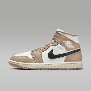 Nike Air Jordan 1 Mid Miesten Kengät Sitruuna Pesu Valkoinen | 460WOHTVQ
