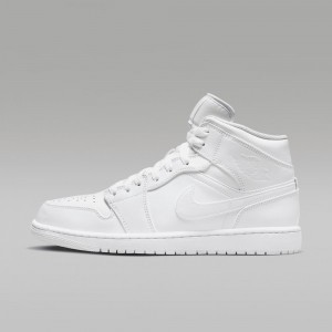 Nike Air Jordan 1 Mid Miesten Kengät Valkoinen | 134JMEWDH