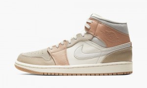 Nike Air Jordan 1 Mid 'Milan' Miesten Kengät Vaaleanbeige Pinkki | 716CZQHAT