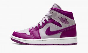Nike Air Jordan 1 Mid Naisten Kengät Harmaat Punainen Violetit | 968NLZRDW
