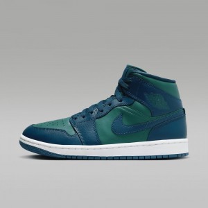 Nike Air Jordan 1 Mid Naisten Kengät Sininen | 352DUNMLR