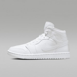 Nike Air Jordan 1 Mid Naisten Kengät Valkoinen | 061MOARTX