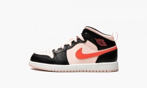 Nike Air Jordan 1 Mid (PS) Lasten Kengät Mustat | 945EBJGIC
