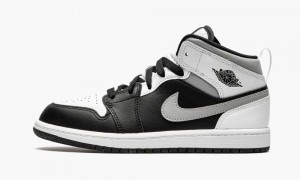 Nike Air Jordan 1 Mid PS 'White Shadow' Lasten Kengät Mustat Harmaat | 483RLHQPN