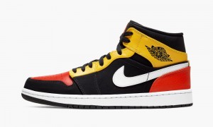 Nike Air Jordan 1 Mid SE 'Amarillo Orange' Miesten Kengät Mustat Oranssi | 495XUPTCE