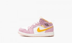 Nike Air Jordan 1 Mid SE 'Arctic Pink' Lasten Kengät Pinkki | 472YHVJMX