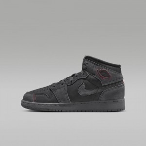 Nike Air Jordan 1 Mid SE Craft Lasten Kengät Tummanharmaat | 546KERJCW