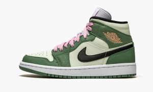 Nike Air Jordan 1 Mid SE 'Dutch Green' Naisten Kengät Vihreä Mustat Vihreä | 638LUFVPM