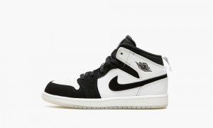 Nike Air Jordan 1 Mid SE (PS) Lasten Kengät Valkoinen Mustat | 496HTFSDN