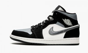 Nike Air Jordan 1 Mid SE 'Satin Grey' Miesten Kengät Mustat Harmaat | 425OARPSU
