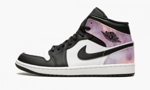 Nike Air Jordan 1 Mid SE 'Tie-Dye' Miesten Kengät Mustat Koralli Valkoinen | 564OEIWTP