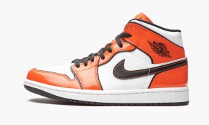 Nike Air Jordan 1 Mid SE 'Turf Orange' Miesten Kengät Oranssi Mustat Valkoinen | 798XEBFSU