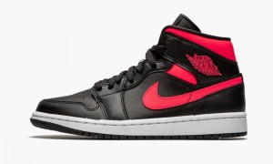 Nike Air Jordan 1 Mid 'Siren Red' Naisten Kengät Mustat Punainen Valkoinen | 019FLBYQR