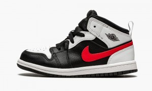 Nike Air Jordan 1 Mid TD 'Chile Red' Lasten Kengät Mustat Punainen Valkoinen | 632LQSEYP