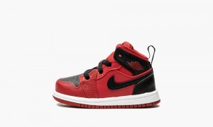 Nike Air Jordan 1 Mid (TD) 'Gym Red' Lasten Kengät Punainen Mustat Valkoinen | 968XWIHYL