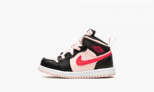 Nike Air Jordan 1 Mid (TD) Lasten Kengät Mustat | 973HNAYSF
