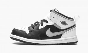 Nike Air Jordan 1 Mid (TD) 'White Shadow' Lasten Kengät Mustat Harmaat Valkoinen | 805OLPKFM