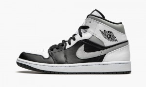 Nike Air Jordan 1 Mid 'White Shadow' Miesten Kengät Mustat Valkoinen Harmaat | 568OSPZJV