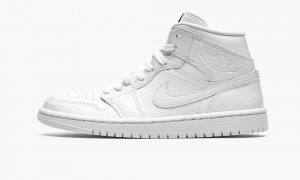 Nike Air Jordan 1 Mid 'White Snakeskin' Naisten Kengät Valkoinen | 612GJQSKR