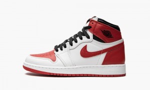 Nike Air Jordan 1 Retro GS 'Heritage' Lasten Kengät Valkoinen Punainen Mustat | 487MPTSXH