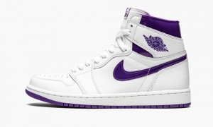 Nike Air Jordan 1 Retro High 'Court Purple' Naisten Kengät Valkoinen Violetit | 698GPIEWH