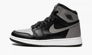 Nike Air Jordan 1 Retro High OG BG 'Shadow' Lasten Kengät Mustat Harmaat Valkoinen | 465CKYJWS