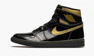 Nike Air Jordan 1 Retro High OG 'Black Metallic Gold' Miesten Kengät Mustat Metal Kultaiset | 648LSYOVX