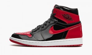 Nike Air Jordan 1 Retro High OG 'Bred Kiiltonahka' Miesten Kengät Mustat Valkoinen Punainen | 504HMXRSP
