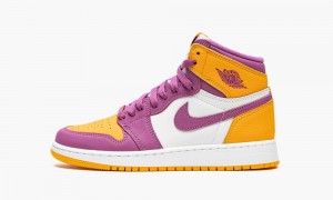 Nike Air Jordan 1 Retro High OG GS 'Brotherhood' Lasten Kengät Violetit Kultaiset Vaalean | 612DAHOGP