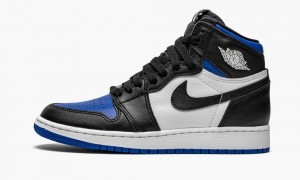 Nike Air Jordan 1 Retro High OG GS 'Royal Varvas' Lasten Kengät Mustat Valkoinen Kuninkaallinen Sininen Mustat | 652SPOEBQ