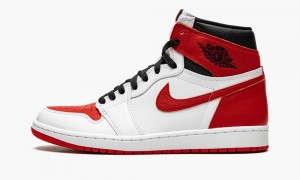Nike Air Jordan 1 Retro High OG 'Heritage' Miesten Kengät Valkoinen Punainen Mustat | 395EZOAPV