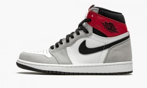 Nike Air Jordan 1 Retro High OG 'Light Smoke Grey' Miesten Kengät Valkoinen Mustat Vaaleanharmaat | 894DTSHGM
