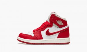 Nike Air Jordan 1 Retro High OG PS 'Varsity Red' Lasten Kengät Valkoinen Pinkki Punainen | 946EPSMKX