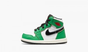 Nike Air Jordan 1 Retro High OG TD 'Lucky Green' Lasten Kengät Vihreä Valkoinen Mustat | 308DGXEJT