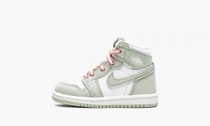 Nike Air Jordan 1 Retro High OG TD 'Seafoam' Lasten Kengät Pinkki Vihreä Valkoinen | 079LRNSAO