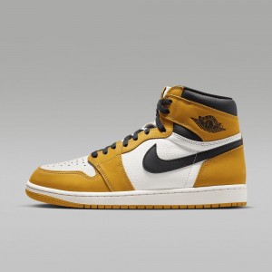Nike Air Jordan 1 Retro High OG "Yellow Ochre" Miesten Kengät Keltainen Mustat | 249AEHXVW