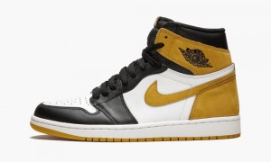 Nike Air Jordan 1 Retro High OG 'Yellow Ochre' Miesten Kengät Valkoinen Keltainen Mustat | 716GQKHWA