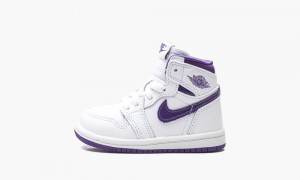 Nike Air Jordan 1 Retro High TD 'Court Purple' Lasten Kengät Valkoinen Violetit | 652FJUMAX