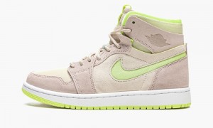 Nike Air Jordan 1 Zoom Air CMFT 'Lemon Twist' Naisten Kengät Valkoinen Khaki | 825FRTDXK