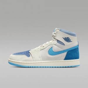Nike Air Jordan 1 Zoom CMFT 2 Naisten Kengät Vaaleanharmaat Sininen | 378UQPIKB