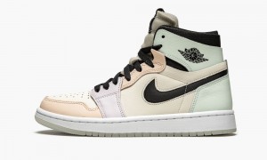Nike Air Jordan 1 Zoom CMFT 'Easter' Naisten Kengät Valkoinen Mustat Vaaleanvioletit | 679LMHQPK