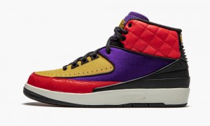 Nike Air Jordan 2 Retro 'Multicolor' Naisten Kengät Punainen Mustat Oranssi | 967NTVCKW