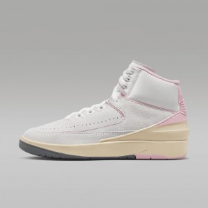 Nike Air Jordan 2 Retro Naisten Kengät Valkoinen Pinkki Punainen | 132LOISRX