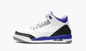 Nike Air Jordan 3 GS 'Racer Blue' Lasten Kengät Valkoinen Mustat Harmaat | 947AWHNTX