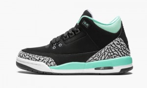 Nike Air Jordan 3 Retro GG 'Black Mint' Lasten Kengät Mustat | 142KHWDAT