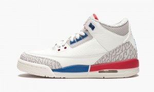Nike Air Jordan 3 Retro (GS) 'International Flight' Lasten Kengät Kuninkaallinen Sininen Vaaleanbeige | 914ZLXRTW