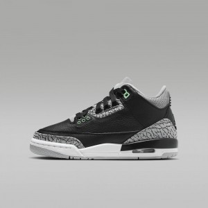 Nike Air Jordan 3 Retro Lasten Kengät Mustat Harmaat | 941HCDWRV