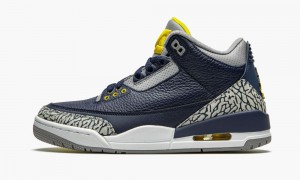 Nike Air Jordan 3 Retro PE 'Michigan' Miesten Kengät Mustat Kultaiset | 138EXPYGL