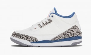 Nike Air Jordan 3 Retro (PS) 'True Blue' Lasten Kengät Valkoinen Sininen | 106YKNZHP