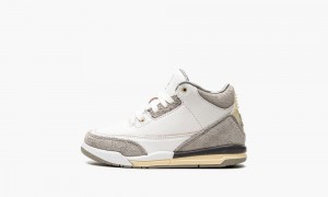 Nike Air Jordan 3 Retro SP (PS) 'A Ma Maniére - Raised by Women' Lasten Kengät Valkoinen Harmaat Ruskea Beige | 407SBPIGN